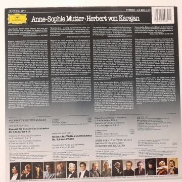Wolfgang Amadeus Mozart - Berliner Philharmoniker, Herbert Von Karajan, Anne-Sophie Mutter – Violinkonzerte = Violin Concertos Nos. 3 & 5