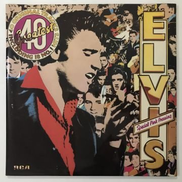 Elvis Presley ‎– Elvis's 40 Greatest 2 LP (Pembe Renkli Plak)