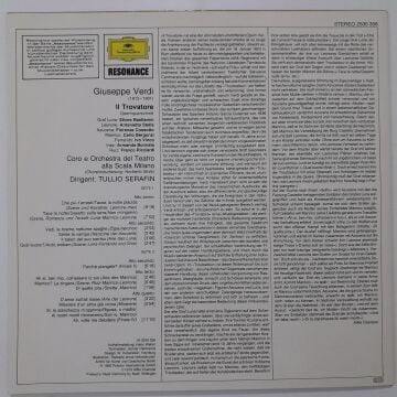 Giuseppe Verdi - Antonietta Stella, Fiorenza Cossotto, Carlo Bergonzi, Ettore Bastianini - Coro Del Teatro Alla Scala And Orchestra Del Teatro Alla Scala, Tullio Serafin – Il Trovatore / Opernquerschnitt