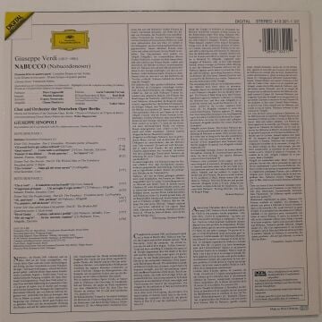 Verdi • Piero Cappuccilli • Placido Domingo • Evgeny Nesterenko • Ghena Dimitrova • Lucia Valentini Terrani • Chor & Orchester Der Deutschen Oper Berlin, Giuseppe Sinopoli – Verdi • Nabucco (Highlights • Querschnitt)