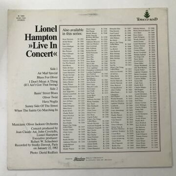 Lionel Hampton Featuring Oliver Jackson Orchestra – Live In Concert