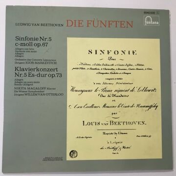 Beethoven – Beethoven Die Fünften 5. Sinfonie C-Moll Und Klavierkonzert Es-dur