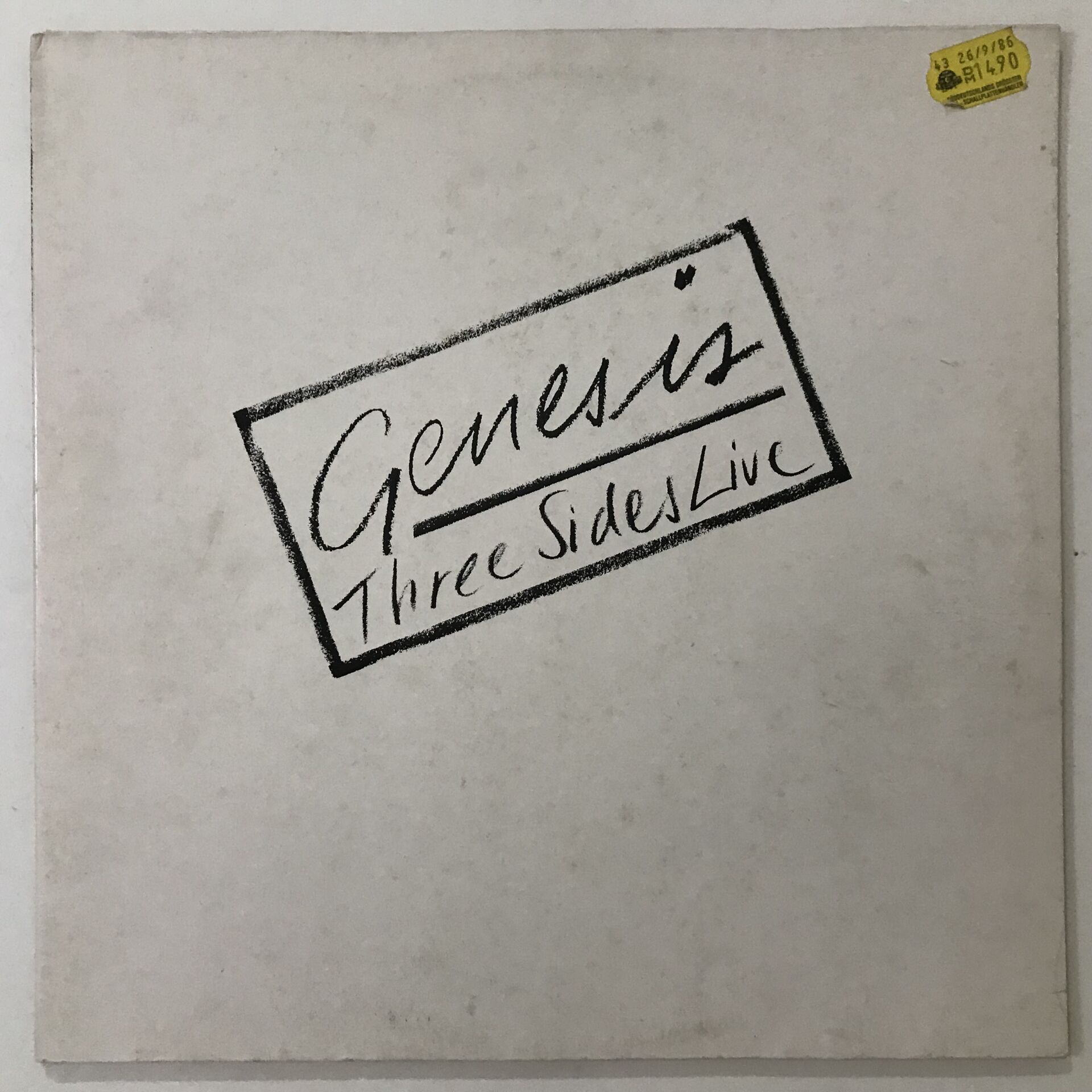 Genesis ‎– Three Sides Live 2 LP