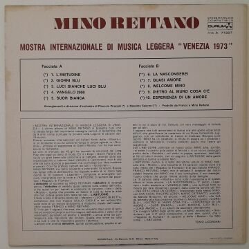 Mino Reitano – Mostra Internazionale Di Musica Leggera ''Venezia 1973''