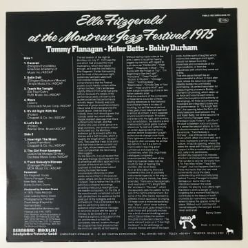 Ella Fitzgerald – Ella Fitzgerald At The Montreux Jazz Festival 1975