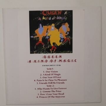Queen – A Kind Of Magic (Orjinal kapak değildir)