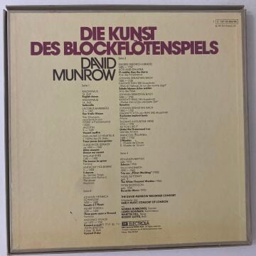 David Munrow ‎– Die Kunst Des Blockflötenspiels 2 LP Kutulu Set