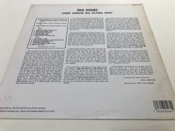 Lonnie Johnson With Victoria Spivey ‎– Idle Hours