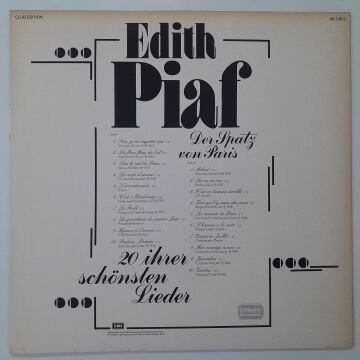 Edith Piaf – 20 Ihrer Schönsten Lieder