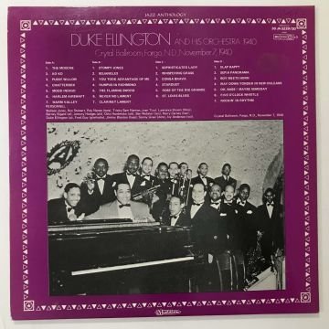 Duke Ellington And His Orchestra – 1940 - Live From ''The Crystal Ballrom'', Fargo, North Dakota 2 LP