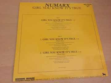 Numarx ‎– Girl You Know It's True