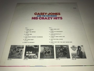 Casey Jones And The Governors ‎– His Crazy Hits