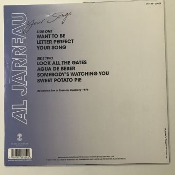 Al Jarreau – Your Songs(Live Radio Broadcast) (Mavi Renkli Plak)