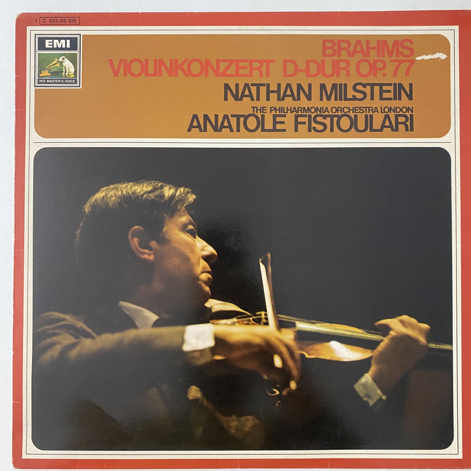 Brahms / Nathan Milstein Milstein Philharmonia Orchestra / Fistoulari – Violinkonzert D-Dur Op.77