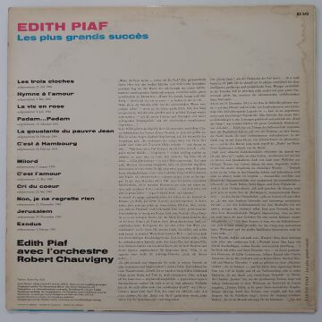 Edith Piaf ‎– Les Plus Grands Succès