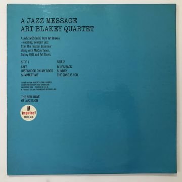 Art Blakey Quartet – A Jazz Message