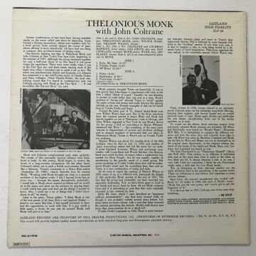 Thelonious Monk With John Coltrane – Thelonious Monk With John Coltrane