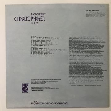 Charlie Parker – The Definitive Charlie Parker Vol. 2