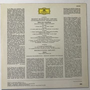Ravel / Mussorgsky, Berliner Philharmoniker · Herbert von Karajan – Bolero / Tableaux D'une Exposition = Bilder Einer Ausstellung = Pictures At An Exhibition