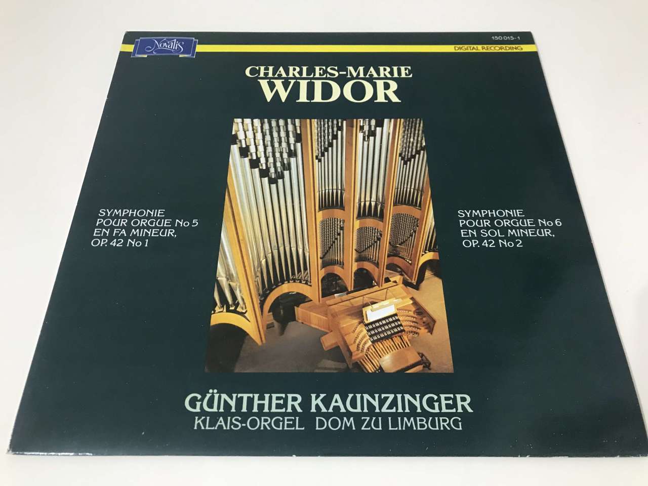 Charles-Marie Widor, Günther Kaunzinger ‎– Symphonies Pour Orgue Nrs. 5 E 6