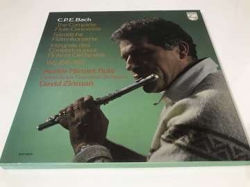 CPE Bach - Aurèle Nicolet, David Zinman ‎– The Complete Flute Concertos  (2 LP Kutulu Set)