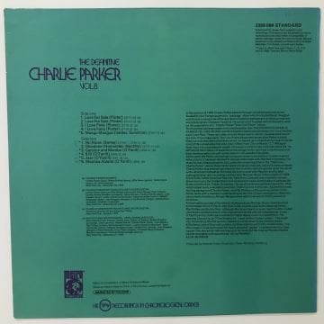 Charlie Parker – The Definitive Charlie Parker Vol. 8