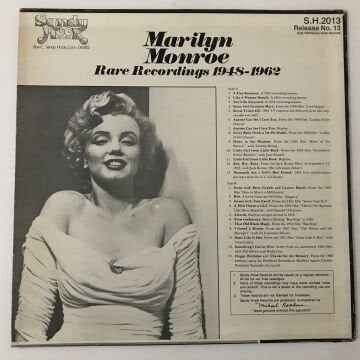 Marilyn Monroe ‎– Rare Recordings 1948-1962
