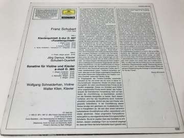 Schubert, Jörg Demus · Schubert-Quartett, Wolfgang Schneiderhan · Walter Klien – Forellen-Quintett / Sonatine A-Moll