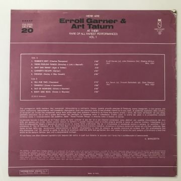 Erroll Garner / Art Tatum – Here Are Erroll Garner & Art Tatum At Their Rare Of All Rarest Performances Vol. 1