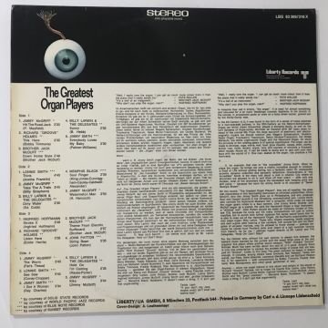 The Greatest Organ Players 2 LP