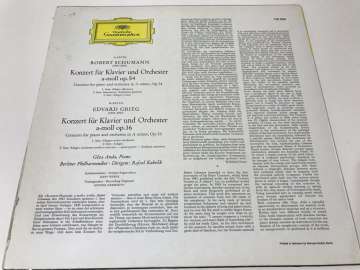 Robert Schumann ∙ Edvard Grieg, Géza Anda ∙ Rafael Kubelik, Berliner Philharmoniker – Klavierkonzerte In A-moll · Piano Concertos In A Minor