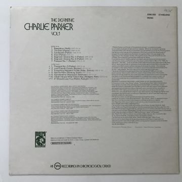 Charlie Parker – The Definitive Charlie Parker Vol. 1