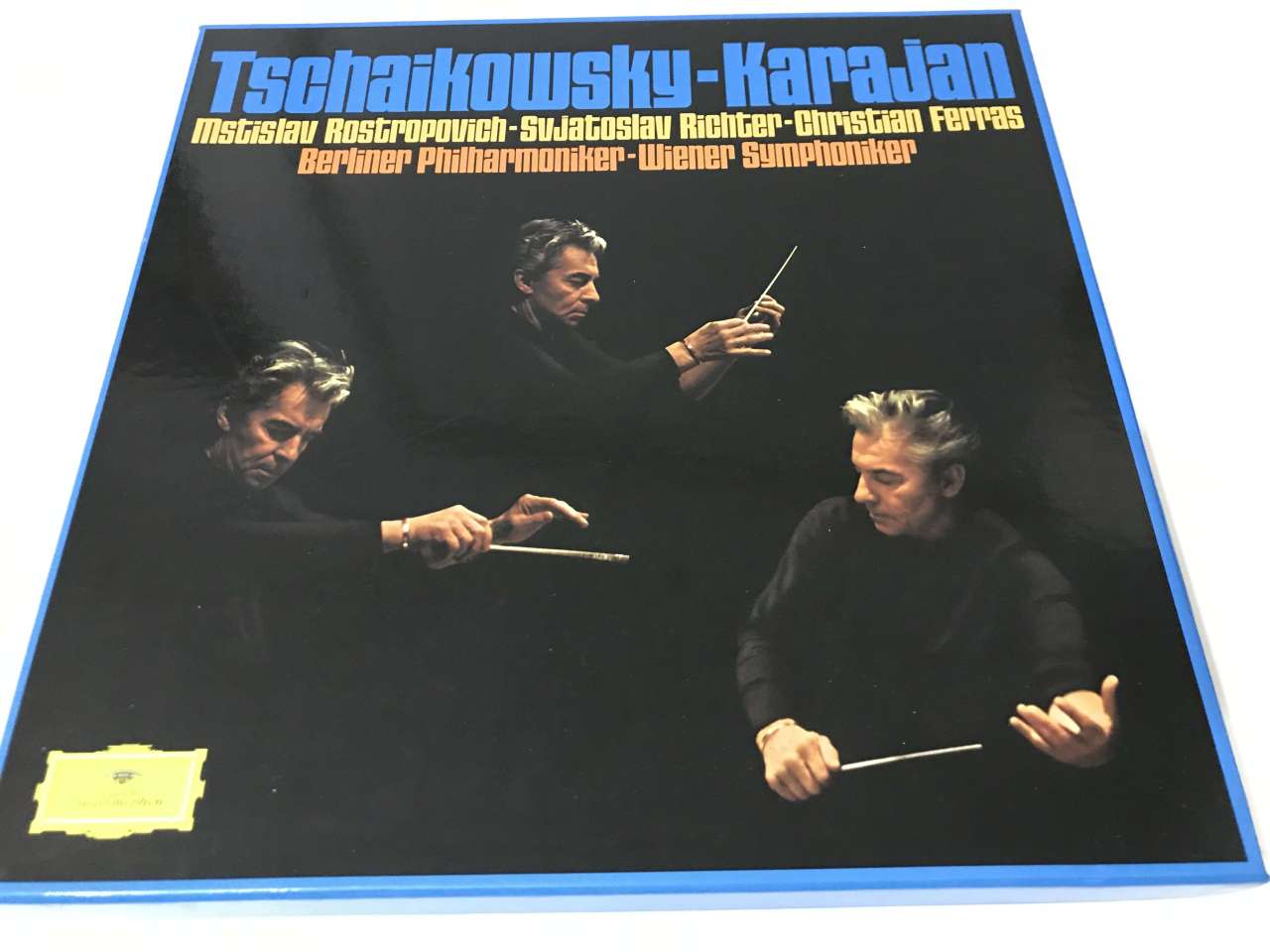 Karajan, Tschaikowsky, Mstislav Rostropovich, Svjatoslav Richter, Christian Ferras, Berliner Philharmoniker, Wiener Symphoniker – Tschaikowky - Karajan (6 LP Kutulu Set)