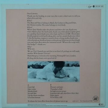 The Chameleons – Script Of The Bridge