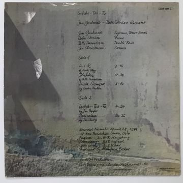 Jan Garbarek - Bobo Stenson Quartet – Witchi-Tai-To