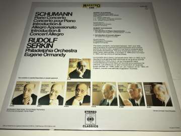 Rudolf Serkin, Eugene Ormandy – Schumann - Concerto Pour Piano