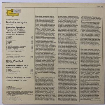Carlo Maria Giulini ‎– Cuadros De Una Exposición / Sinfonía Clásica