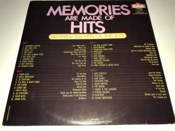 Memories Are Made Of Hits - 40 Fabulous Hits Of The 50's 2 LP