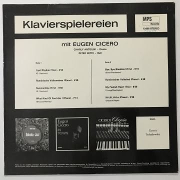 Eugen Cicero – Klavierspielereien