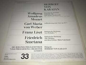 Herbert von Karajan ‎– Mozart Weber Liszt Smetana
