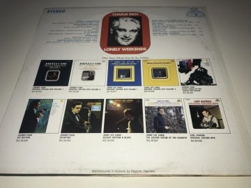 Charlie Rich ‎– Lonely Weekends