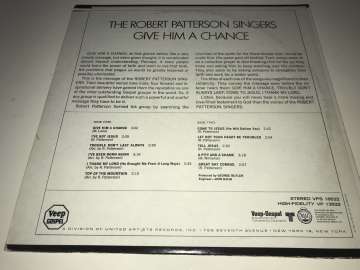 The Robert Patterson Singers ‎– Give Him A Chance
