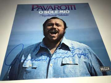 Luciano Pavarotti ‎– O Sole Mio Neapolitanische Volkslieder (İmzalı)
