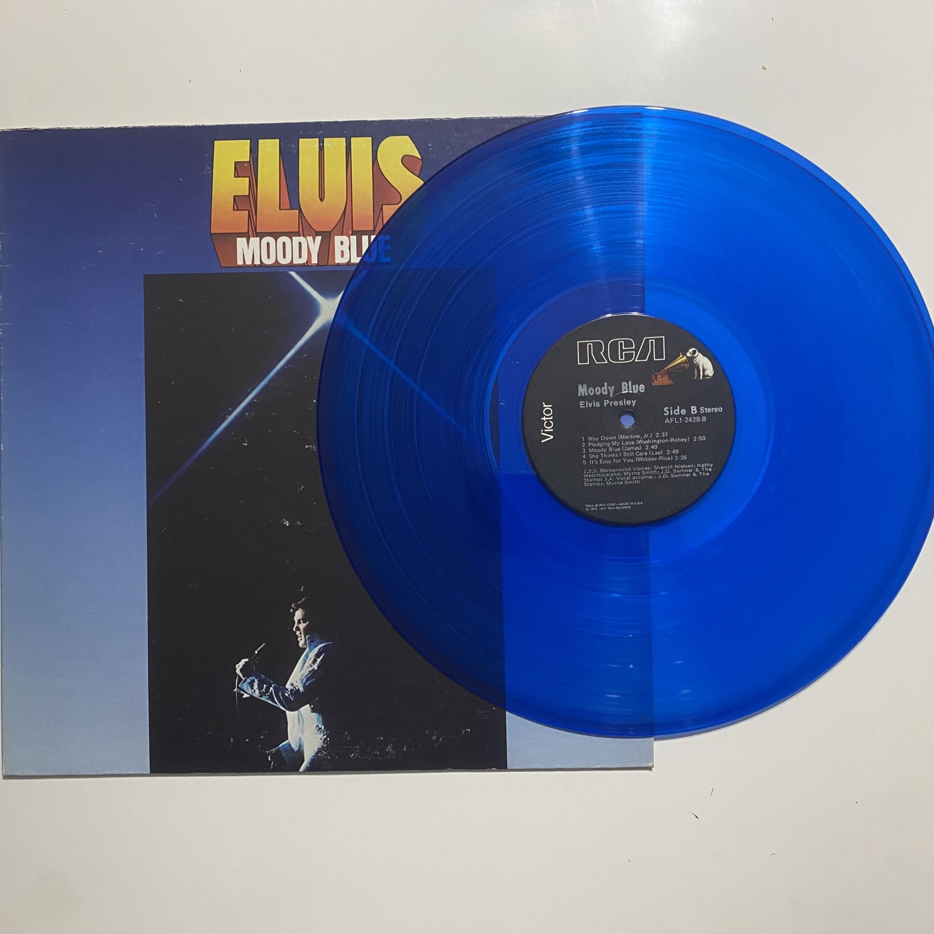 Elvis Presley – Moody Blue ( Mavi Renkli Plak )