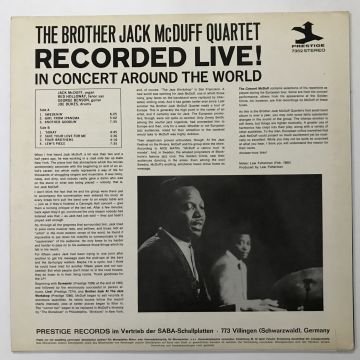 The Brother Jack McDuff Quartet – The Concert McDuff