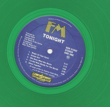 FM ‎– Tonight  (Yeşil Renkli Plak)