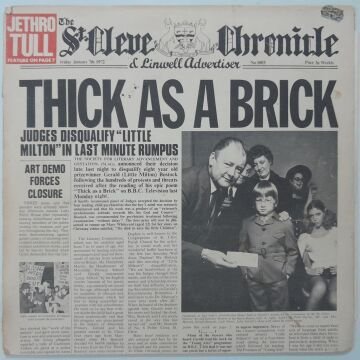 Jethro Tull ‎– Thick As A Brick (Gazate Kapak)