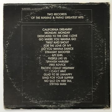 The Mamas & The Papas – 2 Records Of The Mamas' & Papas' Greatest Hits 2 LP