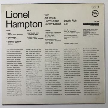 Lionel Hampton With Art Tatum / Harry Edison / Barney Kessel / Buddy Rich – Lionel Hampton