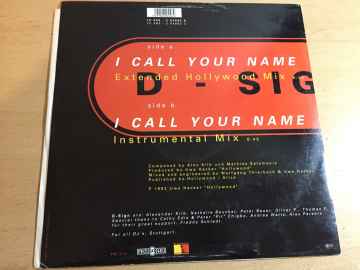 D-Sign ‎– I Call Your Name
